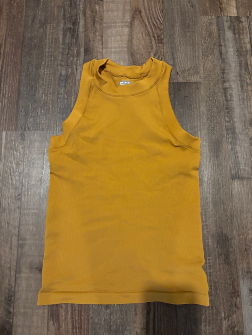 Athleta Golden Mustard Ribbed Tank